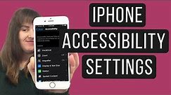 iPhone ACCESSIBILITY SETTINGS FOR THE BLIND AND VISUALLY IMPAIRED