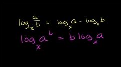 Using the properties of logarithms: multiple steps