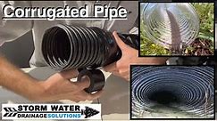 Corrugated Drainage Pipe - Big Box Store Pipe - Best Way to Install