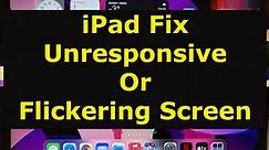 iPad Screen Unresponsive Problem, How To Fix Flickering LCD Screen #ipad #screen