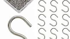 Millennial Essentials Mini S Hooks Connectors S Shaped Wire Hook Hangers 200pcs Hanging Hooks for DIY Crafts, Hanging Jewelry, Key Chain, Tags, Fishing Lure, Net Equipment (0.95 Inch)