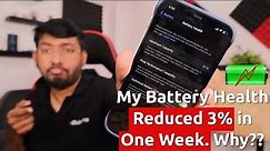 Why is My iPhone BATTERY HEALTH Draining Fast? 🔥 How to Maintain?
