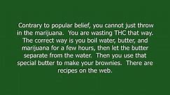 weed brownies meaning and pronunciation