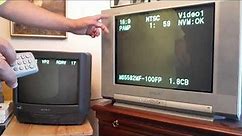 How to get into the service menu of a Sony Trinitron