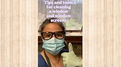 Tips and tools and how to clean a window and window screens. Spring cleaning