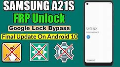 Samsung Galaxy A21s Frp Bypass | samsung SM-A217F Google Account Finally android 10