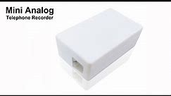 Micro analog telephone recorder, records your office home landline phone calls product Introduction