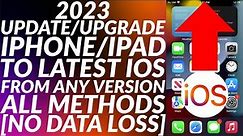 How to update your iPhone to latest iOS without Losing data | Update iPhone/iPad | 2023