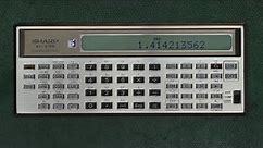 Sharp EL-5100, a groundbreaking and stylish 1979 programmable calculator gets a new LCD.