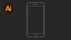 Learn How to Draw an iPhone 6 Wireframe in Adobe Illustrator | Dansky
