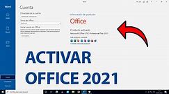 Activar Office 2021 en Windows 10 | Activador Office 2021 | Activacion de la licencia Office 2021 GRATIS