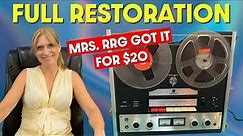 REEL TO REEL Tape Recorder Restoration | Retro Repair Guy Episode 15