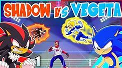 Sonic & Shadow REACT To Shadow Vs Vegeta - Cartoon Beatbox Battles!