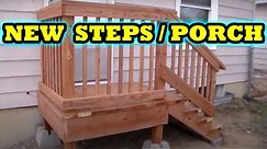 How to build freestanding porch / steps / deck HOME DEPOT DIY