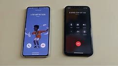 Samsung Galaxy S21 vs Apple iPhone 11 Incoming call & outgoing call