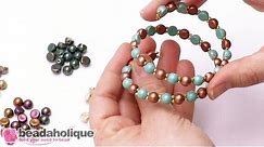Show & Tell: CzechMates 2-Hole Cabochon Beads