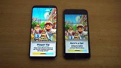 Samsung Galaxy S8 vs iPhone 6S - Speed Test! (4K)-Sgg0L730nf8