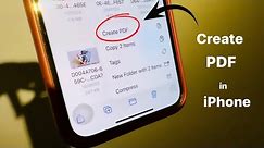How to create PDF in any iPhone || How to convert photos into PDF in any iPhone