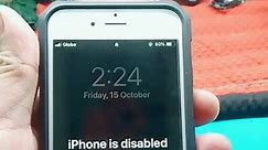 iphone 6 disabled done bypass with signal #cellphone #repair #disablediphone #tutorial