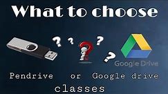 Difference between Google Drive and Pendrive classes. #onlineclasses #caintermediate #pendriveclasse