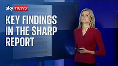 What are the key findings in the Sharp report?