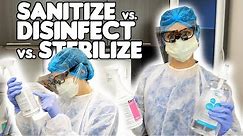 The Difference Between Cleaning, Sanitizing, Disinfecting, Sterilizing (Dental Infection Control)