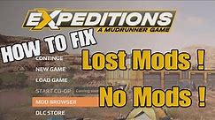 Expeditions Console Mods Browser Problems