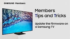 Update the Firmware on a Samsung TV