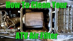 How to Clean your ATV Air Filter