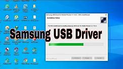 How to Install Samsung USB Driver in PC