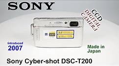 2007 Sony Cyber-shot DSC-T200 - CCD Digital Camera