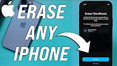 How to Erase your iPhone