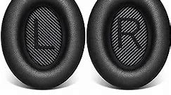 Link Dream Ear Pads for Bose Quiet Comfort 35 Soft Protein Leather Replacement Earpads Ear Cushions Ear Pad for Bose QC 35/25 / 15 QC2 / Ae2 / Ae2i / Ae2W / Sound Link/Sound True (Black)