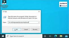 How To turn off Caps Lock Notifications in Windows 10 ?