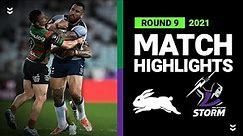 Rabbitohs v Storm Match Highlights | Round 9, 2021 | Telstra Premiership | NRL