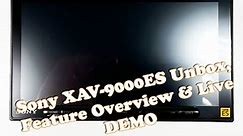 Sony Mobile ES XAV-9000ES Unbox, Feature Overview & Live Demo