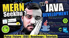 MERN Stack Vs Java Full Stack Development in 2024 | Kya Seekhu - MERN vs JAVA Development ?