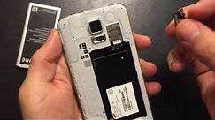 Galaxy S5: How to Insert / Put in Sim Card: Trick to Pop Out Stuck Sim Card