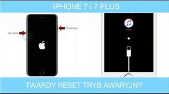 iPhone 7 Twardy reset / Tryb awaryjny tryb DFU #ciekawostka1 Jak zresetowac iphone 7 gdy sie zwiesi