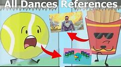 BFDIA 9 All Dances References