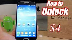 How To Unlock Samsung Galaxy S4 - Very simple and Easy!