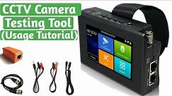 CCTV Camera setup and test tool tutorial