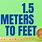1.5M to Feet