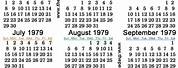 1979 1980 Calendar