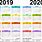 2 Year Printable Calendar 2019 2020