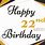 22nd Birthday Wishes