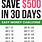 30-Day Money Challenge Printable