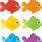 5 Fish Clip Art