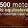 500 Meters to Miles