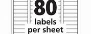 5167 Labels Template